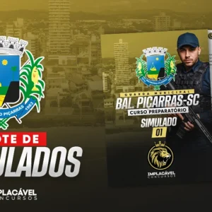 Combo De 5 Simulados - Guarda Municipal De Balneário Piçarras-SC (VIP)