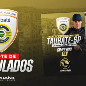 Combo De 3 Simulados - Guarda Civil Municipal De Taubaté-SP