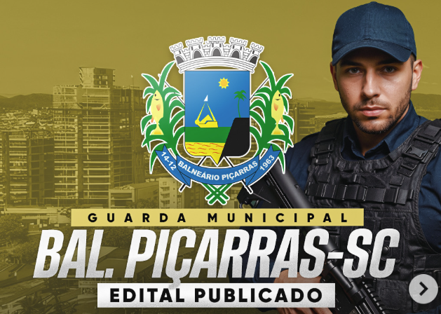 Concurso GM Balneario Piçarras SC Publicado